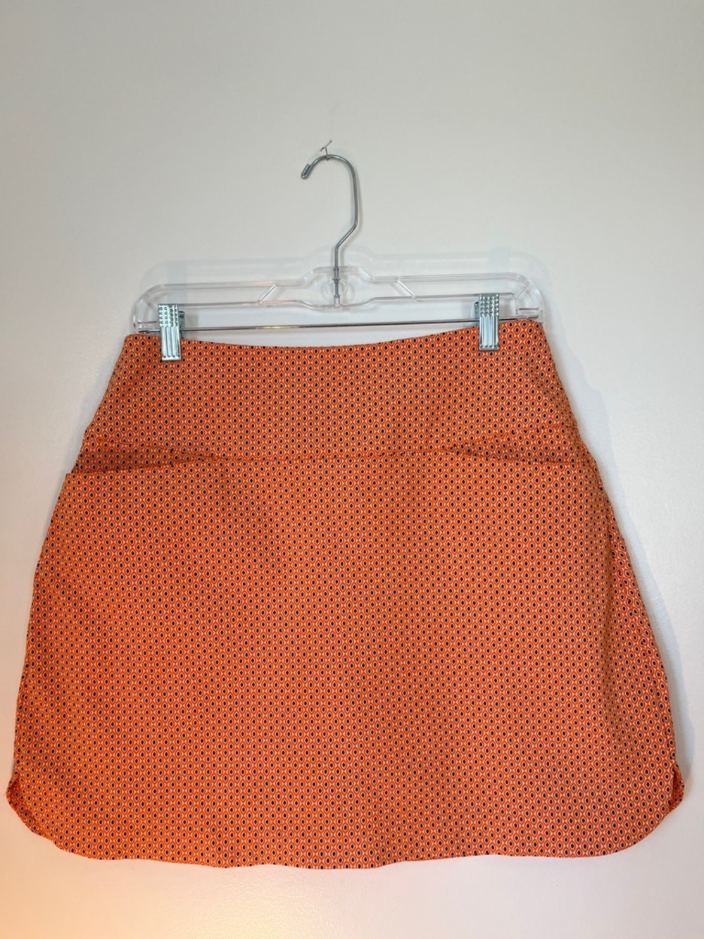 Lady Hagen Orange Skort with Subtle Pattern